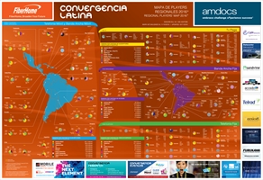 Mapa de Players Regionales 2016  - Crédito: © 2016 Convergencialatina